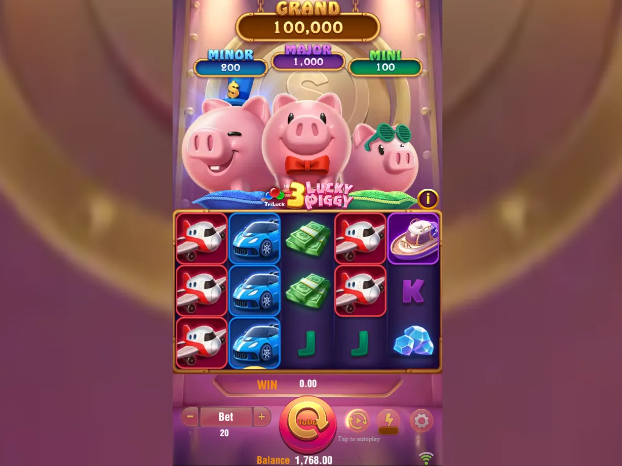 3 Lucky Piggy TriLuck demo